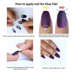 BEROMT 12Pc Casual Long-Lasting Salon Finish Press on False Nails Kit - Shade 687 image 3