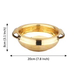 DOKCHAN Gold Toned  Textured Urli Pooja Essentials image 5