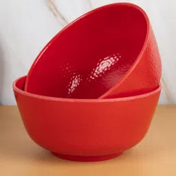 Melamine Red 1300Ml Serving Bowls Set Of 2 By Market 99-picture-17