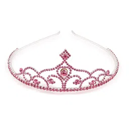hair drama co. HAIR DRAMA COMPANY Girls Pink Embellished Tiara image 2