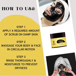 Indus Organics Charcoal Face Scrub for Detox & Detan - 100g image 5