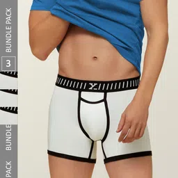 XYXX Men IntelliSoft Antimicrobial Micro Modal Pack of 3 Vibe Trunks XYTRNK3PCKN309 image 1