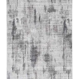 neu looms Taupe Abstract Viscose 9 x 12 Feet Hand Woven Carpet image 3