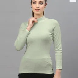 Friskers Pack of 2 High Neck Fitted Cotton Rib Tops-picture-30