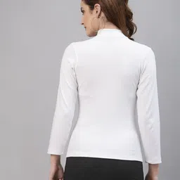 Friskers Pack of 2 High Neck Fitted Cotton Rib Tops image 2