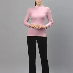 Friskers Pack of 2 High Neck Fitted Cotton Rib Tops image 5