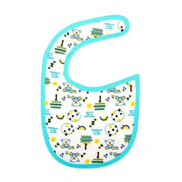 MeeMee Infants Pack Of 3 Printed Pure Cotton Bibs image 4