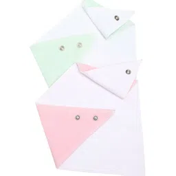 MiArcus Kids Pack Of 3 Assorted Printed Pure Cotton Bibs image 3