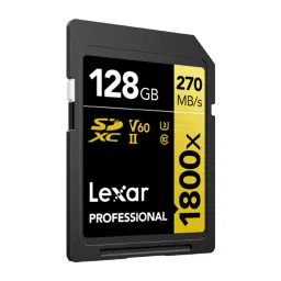 Lexar Professional 1800x GOLD Series SDXC 128GB Class 10 270MB/s Memory Card image 4
