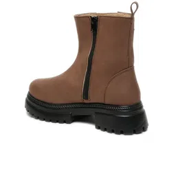 VALIOSAA Women Mid Top Platform Heeled Regular Boots image 3