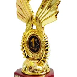 Victory Single Star 1st 2nd 3rd Trophy Set || Award of Excellence for top 3 (9.5"/8.5"/7.5"- Golden) image 3