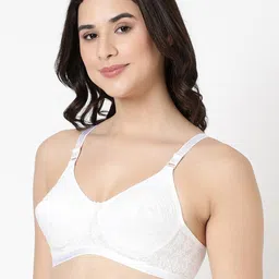 BLOSSOM Embroided Full Coverage Medium Support Pure Cotton Everyday Bra-All Day Comfort image 2
