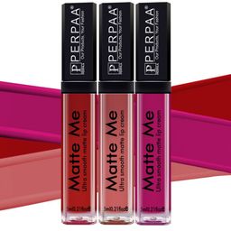 PERPAA Set of 3 Matte Me Ultra Smooth Lip Creams - 5 ml Each-picture-0