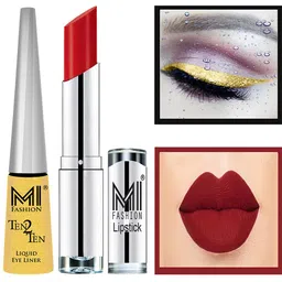MI FASHION Ten2Ten Liquid Eyeliner 02 & Creme Matte Lipstick - 09-image-41