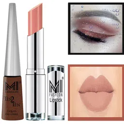MI FASHION Set of Ten2Ten Liquid Eyeliner - 05 & Creme Matte Lipstick - 25-picture-37