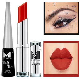 MI FASHION Ten2Ten Liquid Eyeliner 01 & Creme Matte Lipstick - 16-picture-37