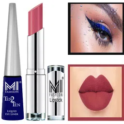 MI FASHION Ten2Ten Liquid Eyeliner 03 & Creme Matte Lipstick - 22-picture-26