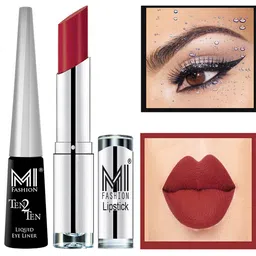 MI FASHION Ten2Ten Liquid Eyeliner 01 & Creme Matte Lipstick - 15-picture-22