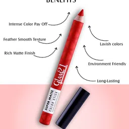 GLAM21 Set Of 2 Super Matte Non-Drying Long-Lasting Colorstick - Peppy Red 04 image 2