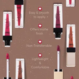 GLAM21 Matte Lippie Lightweight Creamy No-Transfer Lip Gloss 4g - Garnet 05 image 4