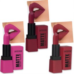 PERPAA Set Of 3 Sensational Creamy Matte Long Lasting Lipsticks-picture-3