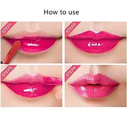 Adbeni Wow Set Of 3 Longwear Glossy Peel Off Lip Color 15g Each- Orange-Sexy Red-Peach image 2