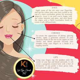 KINDED Set of 4 Lip Eye Cheek Tints 8 g Each- Retro Red-Coral Orange-Beetroot-Peachy Nude image 2