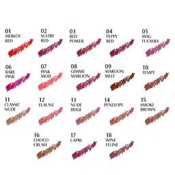 GLAM21 Set Of 2 Super Matte Non-Drying Long-Lasting Colorstick - Merlot Red 01 image 2