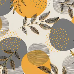 Wallpics Grey & Yellow Floral Printed Self-Adhesive Wallpaper-image-77
