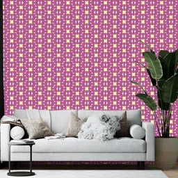 Wallpics Pink & Yellow Printed Self-Adhesive Wall Sticker-image-12
