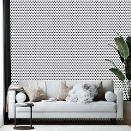 Wallpics White & Black Geometric Printed  Self Adhesive Wallpaper-picture-13