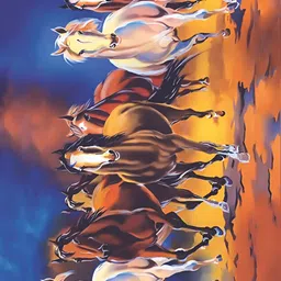 Wallpics Blue & Orange Coloured Printed Self-Adhesive Wall Sticker-picture-40