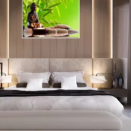 Wallpics Green & Brown Printed Self-Adhesive Wall Sticker image 2