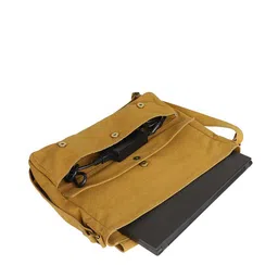Mona B Unisex Yellow Laptop Bag image 4