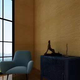 HILOF Mustard Geometric 3D Textured Self Adhesive Wallpaper-picture-10