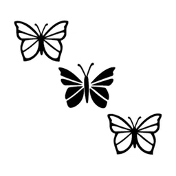VAH Kya Bat Hai !! Black 3 Pieces Butterfly Mirror Wall Stickers-image-47