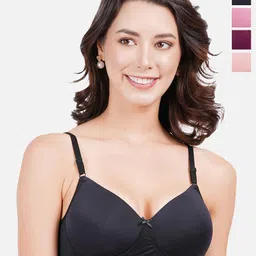 FIMS Pack Of 4 Full Coverage Lightly Padded Everyday Bra - All Day Comfort-picture-31