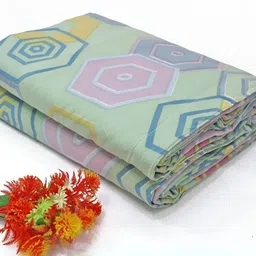 Aurave Blue & Yellow Geometric Mild Winter 150 GSM Single Bed Dohar-picture-37