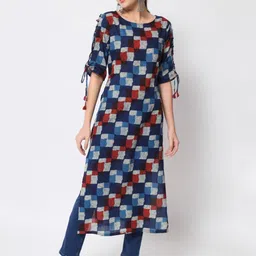 ftDiva Geometric Printed Pure Cotton Kurta-picture-14