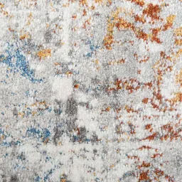sapana carpet-mats Cream & Grey Abstract Polyester 6 x 9 Feet Machine Made Carpet image 4