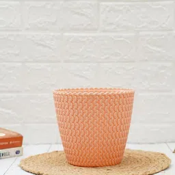 gold dust Peach Plastic Desk Pot image 3