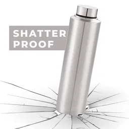 Kuber Industries Silver-Toned Set of 6 Stainless Steel Solid Water Bottle image 2