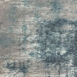 URBAN SPACE Grey & Blue Abstract Printed Vintage Anti-Skid Carpet image 4