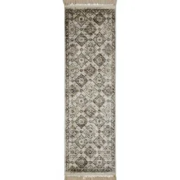 obsessions Cream and Brown Persian 2x7 Feet Machine Made Runner image 2