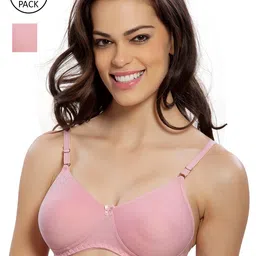 Lady Love Pack Of 2 Pink Cotton Bra-image-95