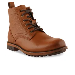 pelle albero Men Tan Brown Solid Formal Boots-picture-23