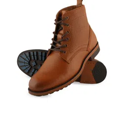 pelle albero Men Tan Brown Solid Formal Boots image 3