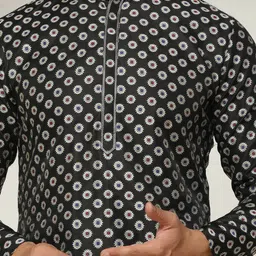 KISAH Ethnic Motifs Woven Designed Regular Kurta With Churidar image 2