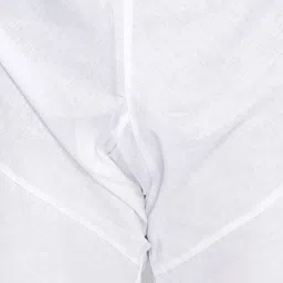 VASTRAMAY Men Purple & White Cotton Linen Blend Kurta With Churidar image 3