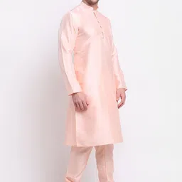 KRAFT INDIA Mandarin Collar Regular Kurta with Churidar image 4